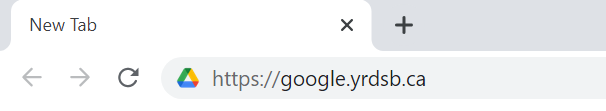 Screenshot of YRDSB Google URL
